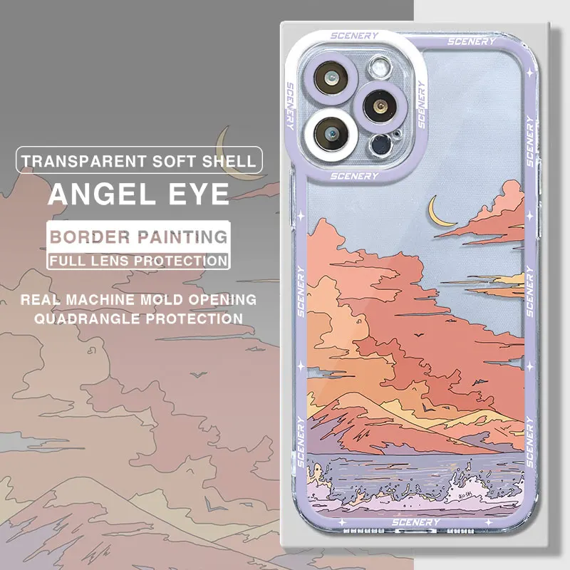 Aesthetic Scenery Clear Soft Phone Case