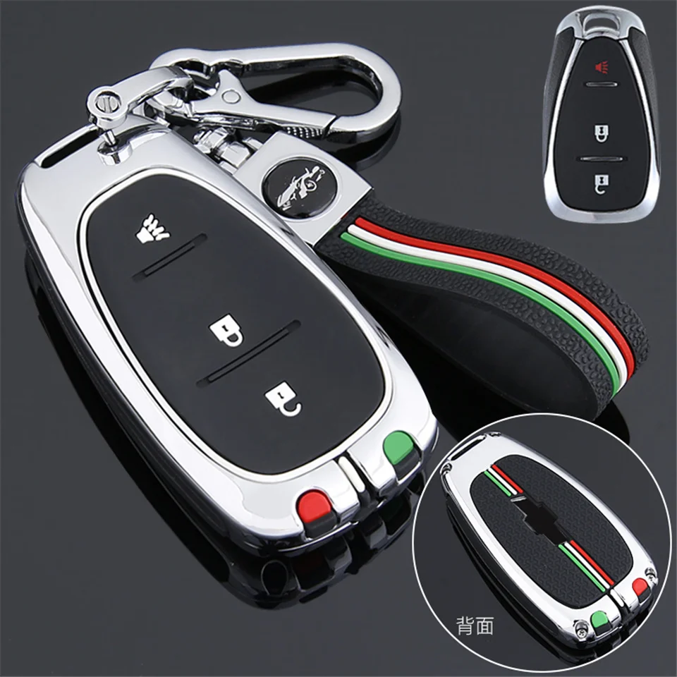 Cover per chiave/telecomando per Chevrolet Cruze Spark Sonic Camaro Volt Bolt Trax Malibu Captiva Lacetti Aveo 2 3 4 5 pulsante - S5cc3dcf060434604a2e95578bfc710bag