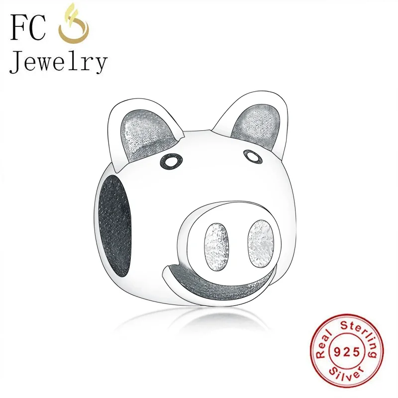 

FC ювелирные изделия подходят для оригинального браслета с подвесками в виде Свинки и поросенка для изготовления юбилея 2022