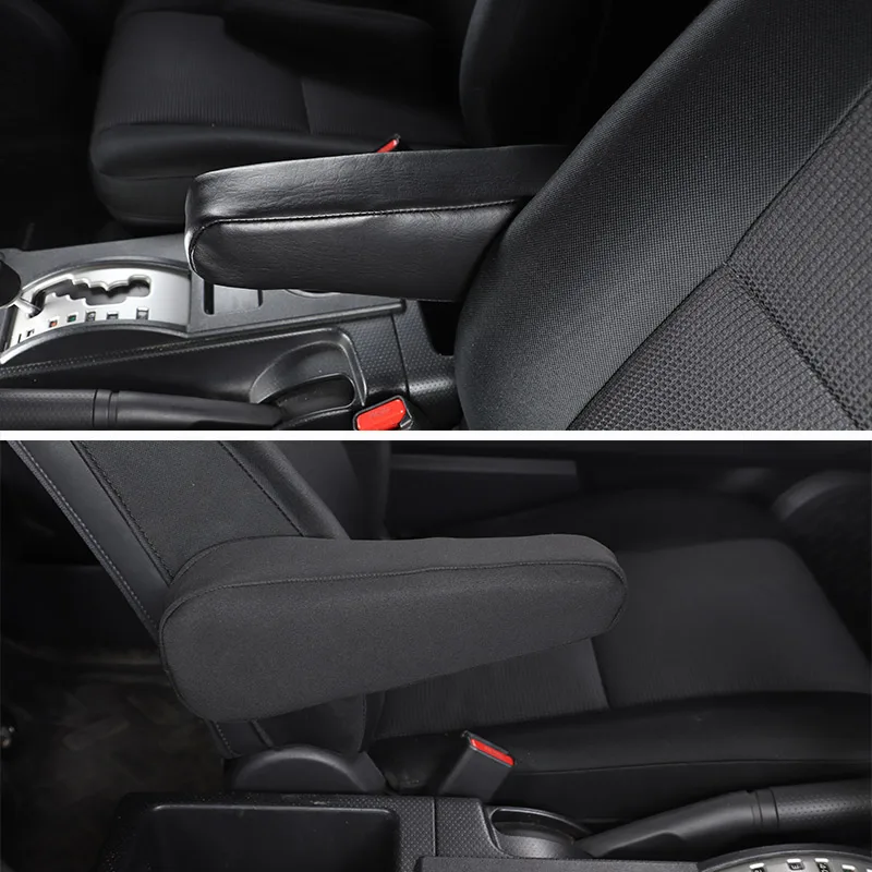 

Для Toyota FJ Cruiser 2007-21, автомобильный Стайлинг, кожаный черный Автомобильный подлокотник для сиденья, защитный чехол, декоративный чехол, автомобильные аксессуары
