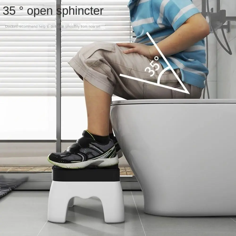Plastic Toilet Squat Stool Bathroom Accessories Removable 4colors Foot Stool Portable Non-slip Toilet Seat Stool Adult 2