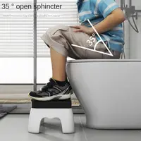 Plastic Toilet Squat Stool Bathroom Accessories Removable 4colors Foot Stool Portable Non-slip Toilet Seat Stool Adult 2