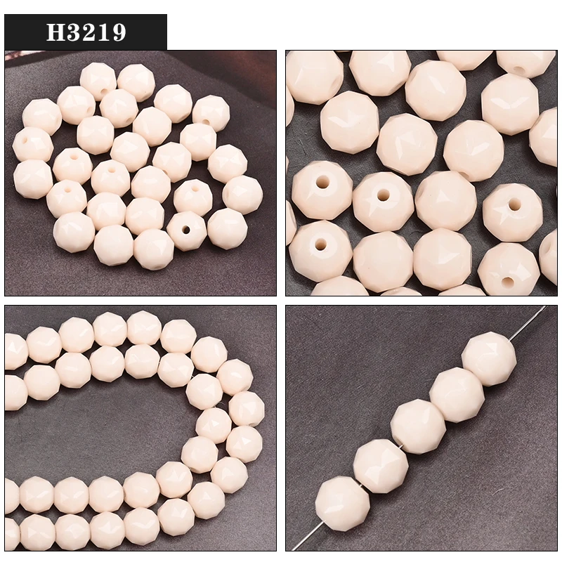 AAA 108 Facetten Kristallkugelperlen, 8 mm, rund, Glas, lose Distanzperlen, DIY handgefertigter Schmuck, Zubehör, Haarnadel-Ohrringe – Detail 21