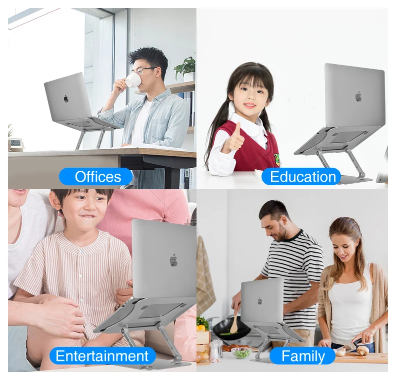 para notebook de alumínio compatível com notebooks