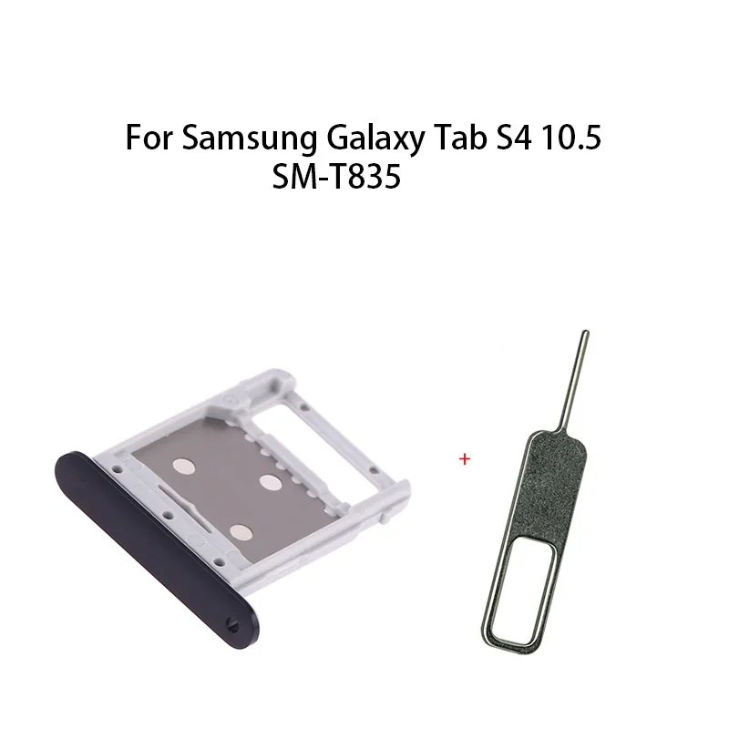 삼성 갤럭시 탭 S4 10.5 SM-T835용 SIM 카드 트레이 + SD 카드 트레이 소켓 리더 홀더 슬롯
