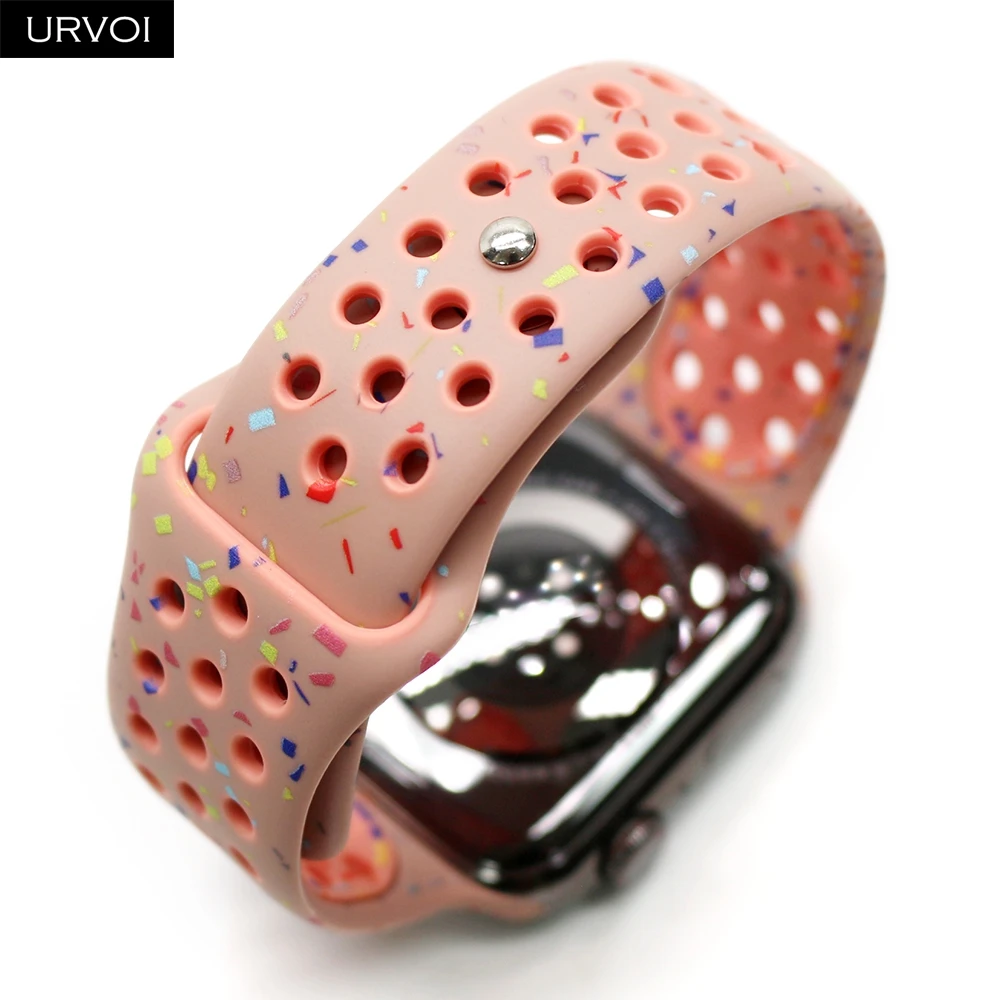 Dual-Color Breathable Silicone Strap
