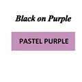 Black on purple