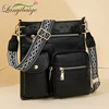 Designer Luxury Handbags 2025 New Vintage Soft Leather Tote Bags For Women Multi-pocket Shoulder Messenger Bags High quality Sac