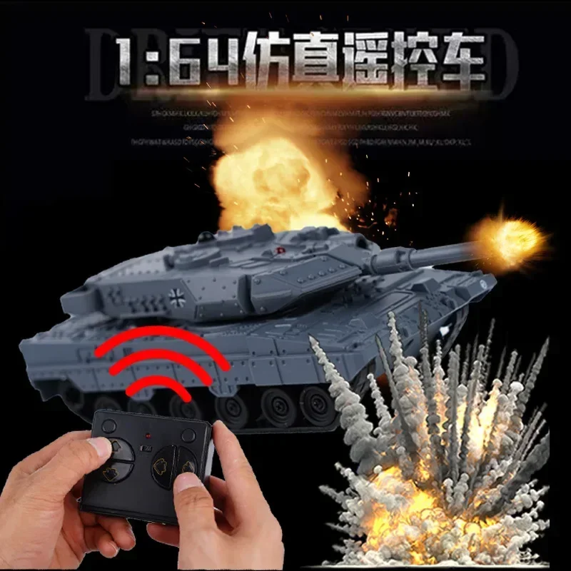 777-584 Mini Tank Remote Control Combat Tracked Tank Military Tank Model Simulation Tiger Tank Popular Toy Puzzle Toy Boy 4