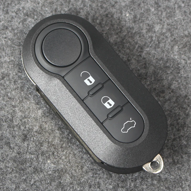 Acquista Custodia a guscio per telecomando con chiave di ricambio nera a 3 pulsanti, senza chip, con chiave flip per auto non tagliata in Italia a partire da 3.23
