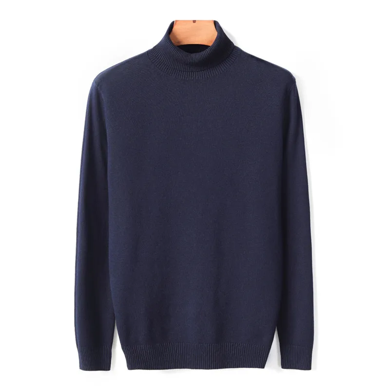 2024 New Autumn Winter Men's Warm Turtleneck Sweater High Quality Fashion Casual Comfortable Pullover Thick Sweater Male Brand