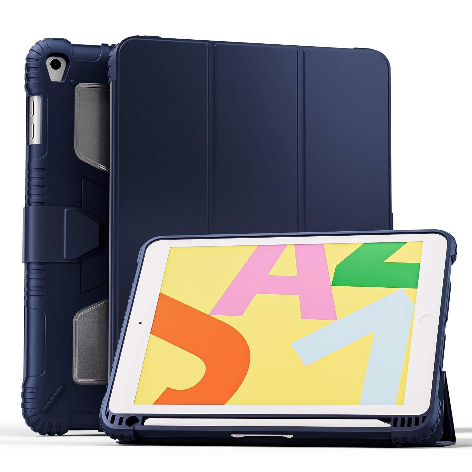 For iPad Air 4 Case iPad 10.2 9th 8th Generation Case funda iPad Pro 11 Cover 2020 2021 Mini 6 Mini 5 10.5 Air 5 Air 2 9.7 Cover touch screen pen for android Tablet Accessories