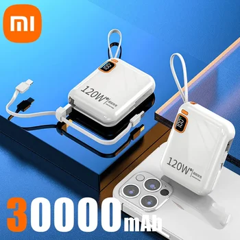 Xiaomi 120W Fast Charging 50000mAh Large Capacity Portable Power Bank Cable Two-way Mini Powerbank for iPhone Samsung Huawei 18