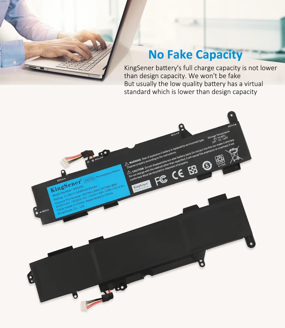 Kingsener-bateria do Portátil para hp Elitebook Ss03xl 730 735 740 745 755 830 840 846 g5 Zbook 14u g5 Hsn-i12c Hsn-i13c5 - Imagem 5