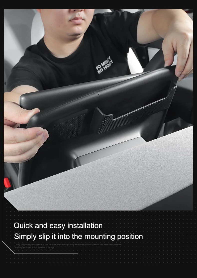For Tesla Model Y/3-Protector Frame Edge Cover Model Y Juniper Navigation Screen TPE Protective Case Card Organizer
