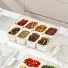 8 Grid Divided Serving Tray Snack Platters Organizer with Lid Handle Snack Fruits Food Box Fresh-keeping Kitchen Accessories New 3