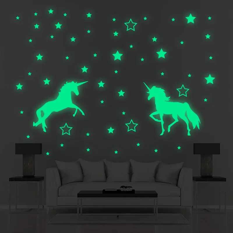 Glow-in-the-Dark Stars & Unicorn Stickers 1