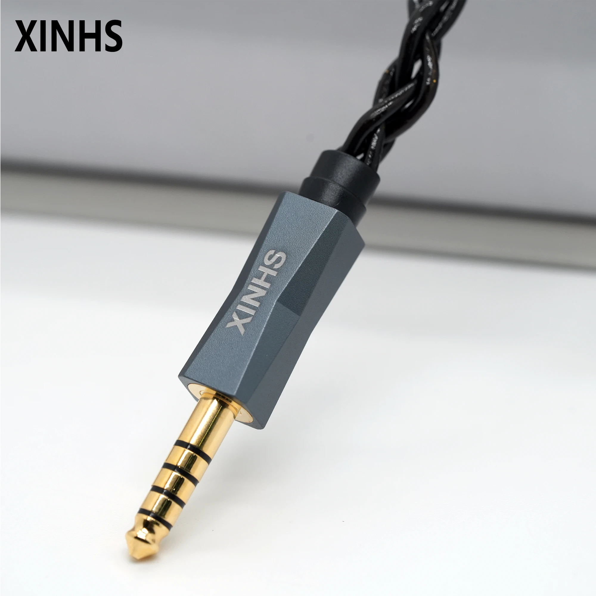 XINHS S50 4-core black palladium silver graphene headphone