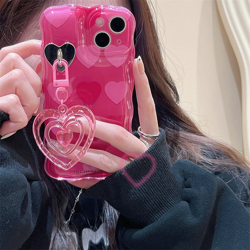 Pink Heart Phone Case 