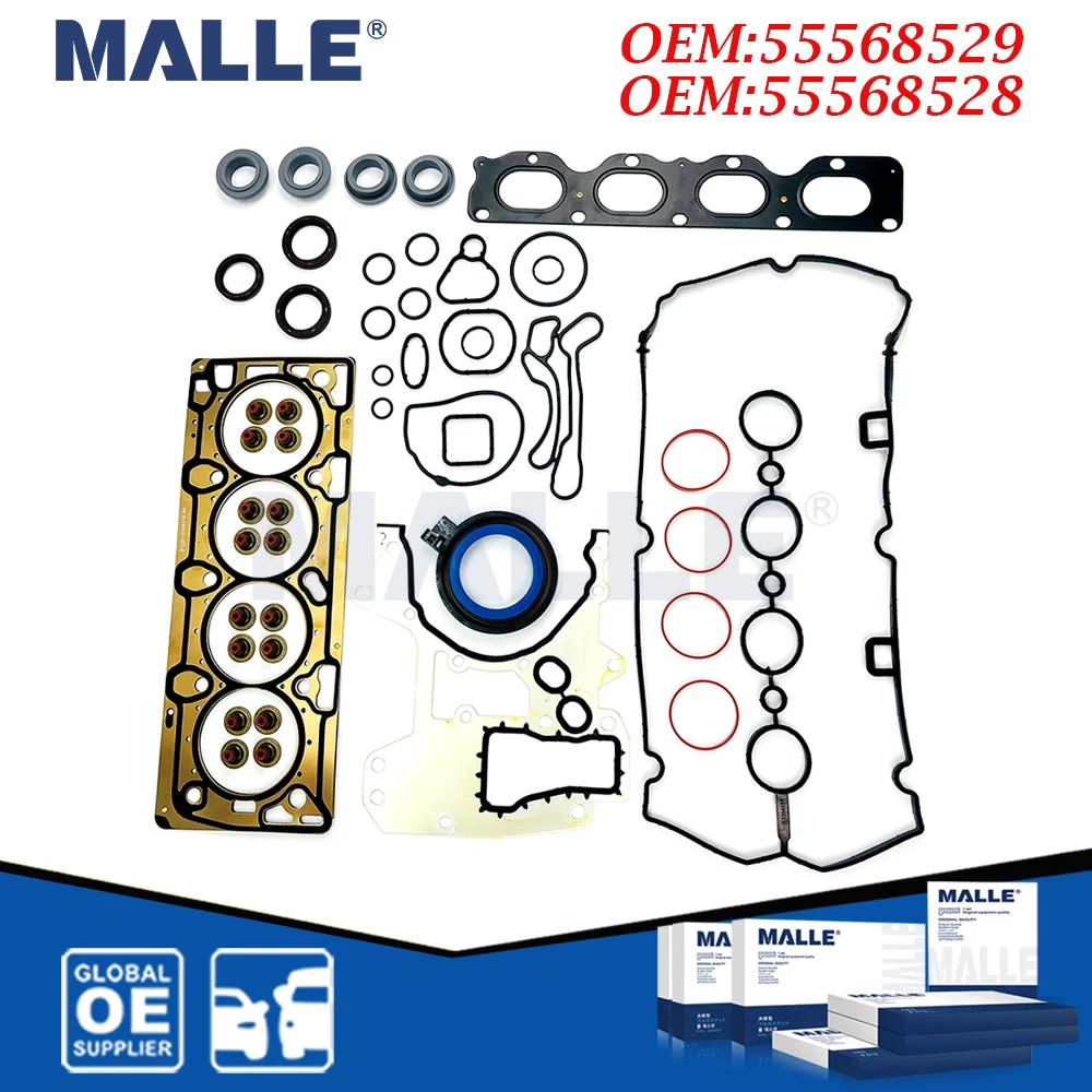 Engine Overhaul Gasket Kit Repair Set For Chevrolet Aveo Cruze 1.6 1.8L Opel Vauxhall Astra Car Accessories 55568529 55568528