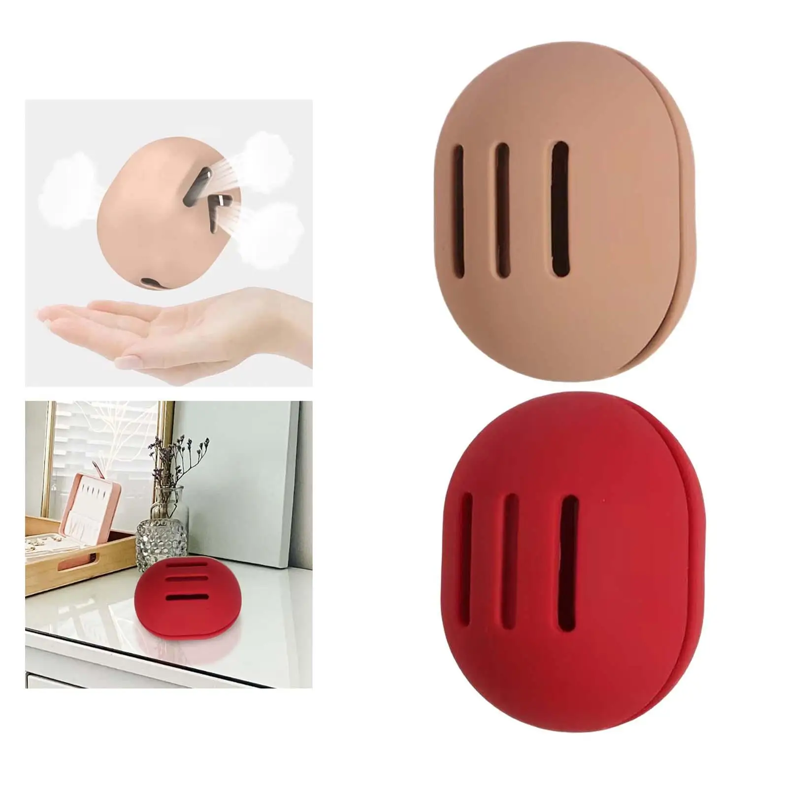 Makeup Sponge Holder Makeup Blender Travel Case for Women Girls Silicone Cosmetics Sponge Holder Egg Dryer Rack