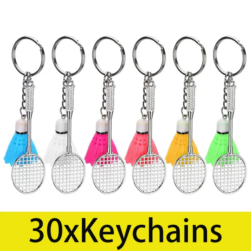 

30 шт., брелок для ключей, 6 цветов