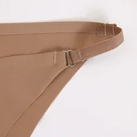 BZEL-Culotte en satin sans couture pour femme, sous-vêtement doux, lingerie respirante et confortable 4