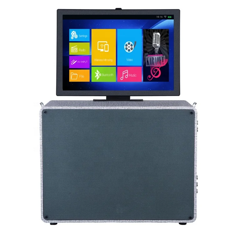 2019 New design dual 6& woofer plastic party blutooth trolly speaker