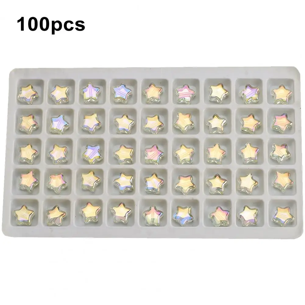 

Star-shaped Glass Beads for Jewelry Making Diy Jewelry Beads Colorful Glass Star Beads Versatile Diy Jewelry Making Crafts