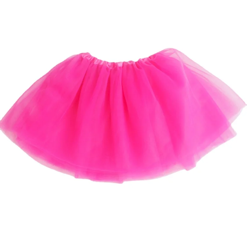 Girl tutu skirt Elastic Ballet Dancewear Tutus Mini Skirt For Birthday Party Dance 3 Layer Tulle for Kids Princess 2-8Y