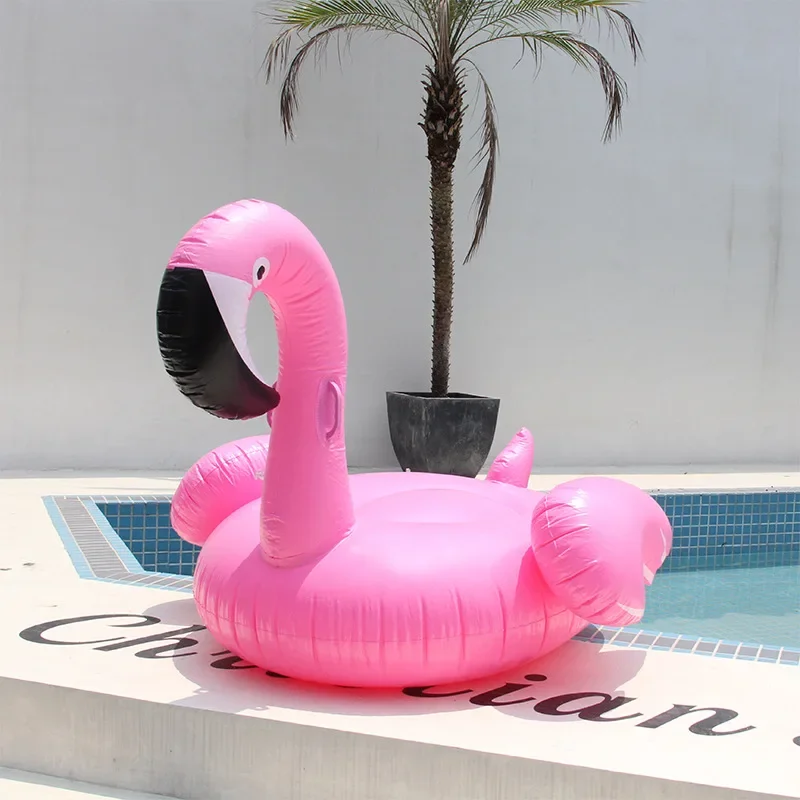 Fenicottero Gonfiabile Gigante Per Piscina, Anello Da Nuoto Adulti E Bambini Con Paillettes - Galleggiante Per Mare E Spiaggia