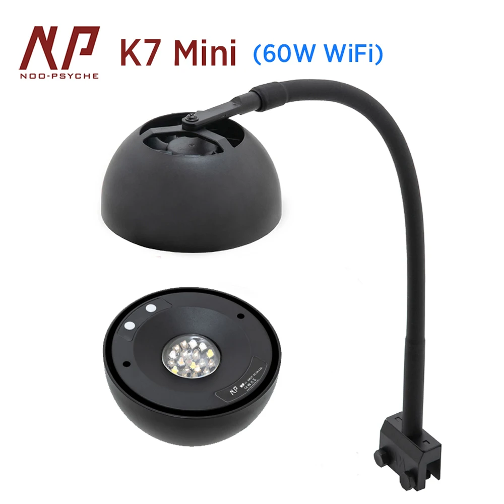 

Noopsyche NP K7 Mini 60W WiFi APP Control Saltwater Marine LED Aquarium Light for Nano Coral Reef Tank