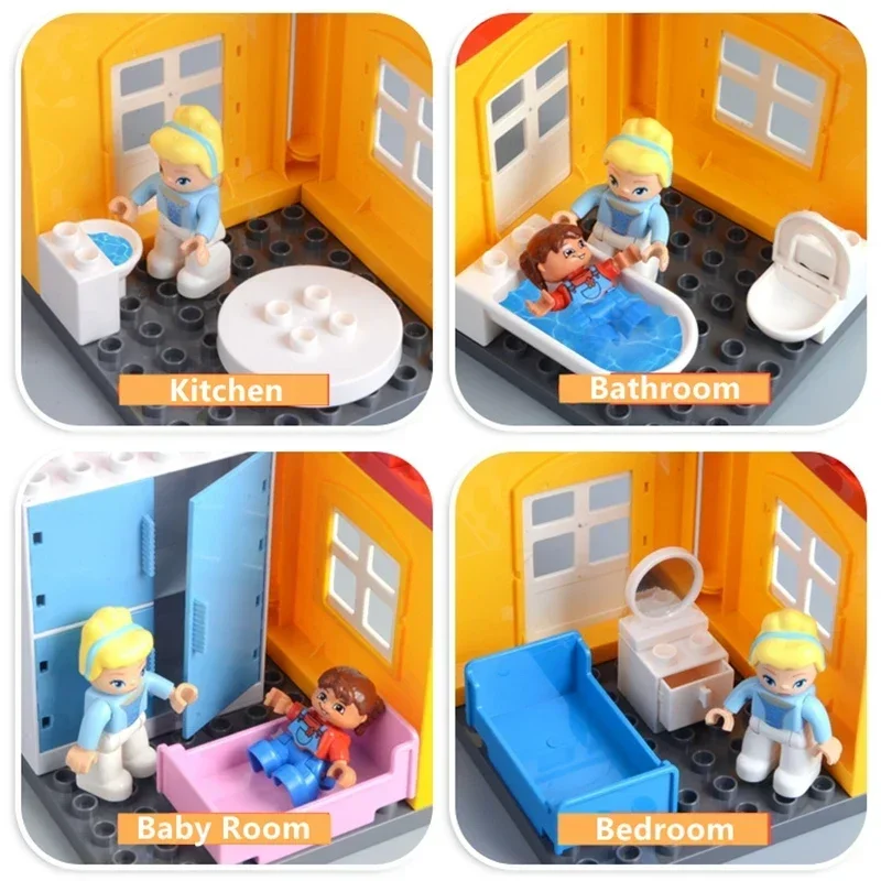 Deluxe Playhouse Building Set with Furniture and Accessories