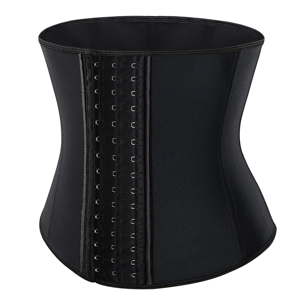 

25 Steel Bones Corset Latex Waist Trainer Shapewear Slimming Belt Modeling Strap Body Shaper Girdle Workout Tummy Control