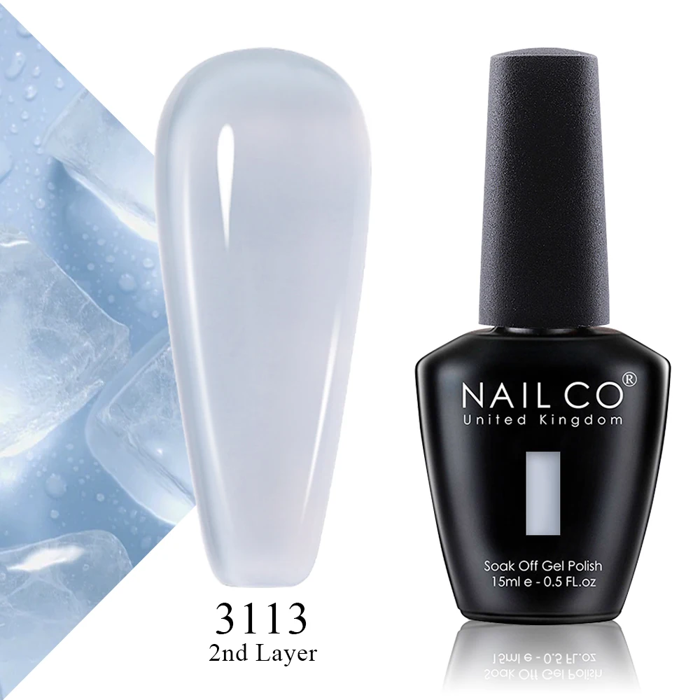 Premium Winter Gel Nail Polish - 15ML UV Semi-Permanent Varnish in High-Quality Glass Bottle