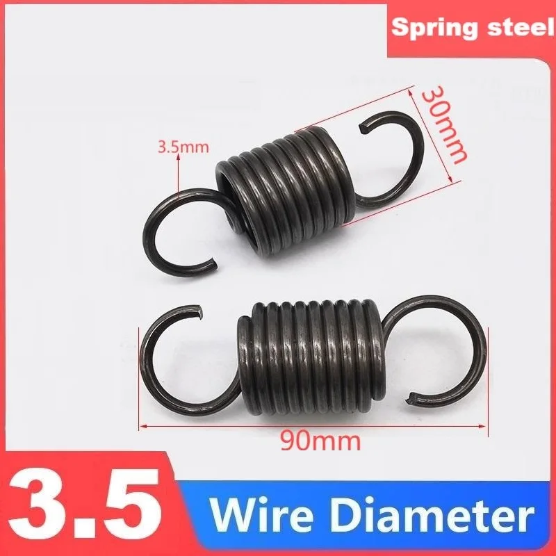 AMZH Ressorts De Traction - Matériau En Acier Inoxydable - Diamètre Du Fil: 3 Mm Diamètre Extérieur: 20 Mm - Résistant à L'usure Et Durable Ressort De Tension Avec Crochet Length 120mm