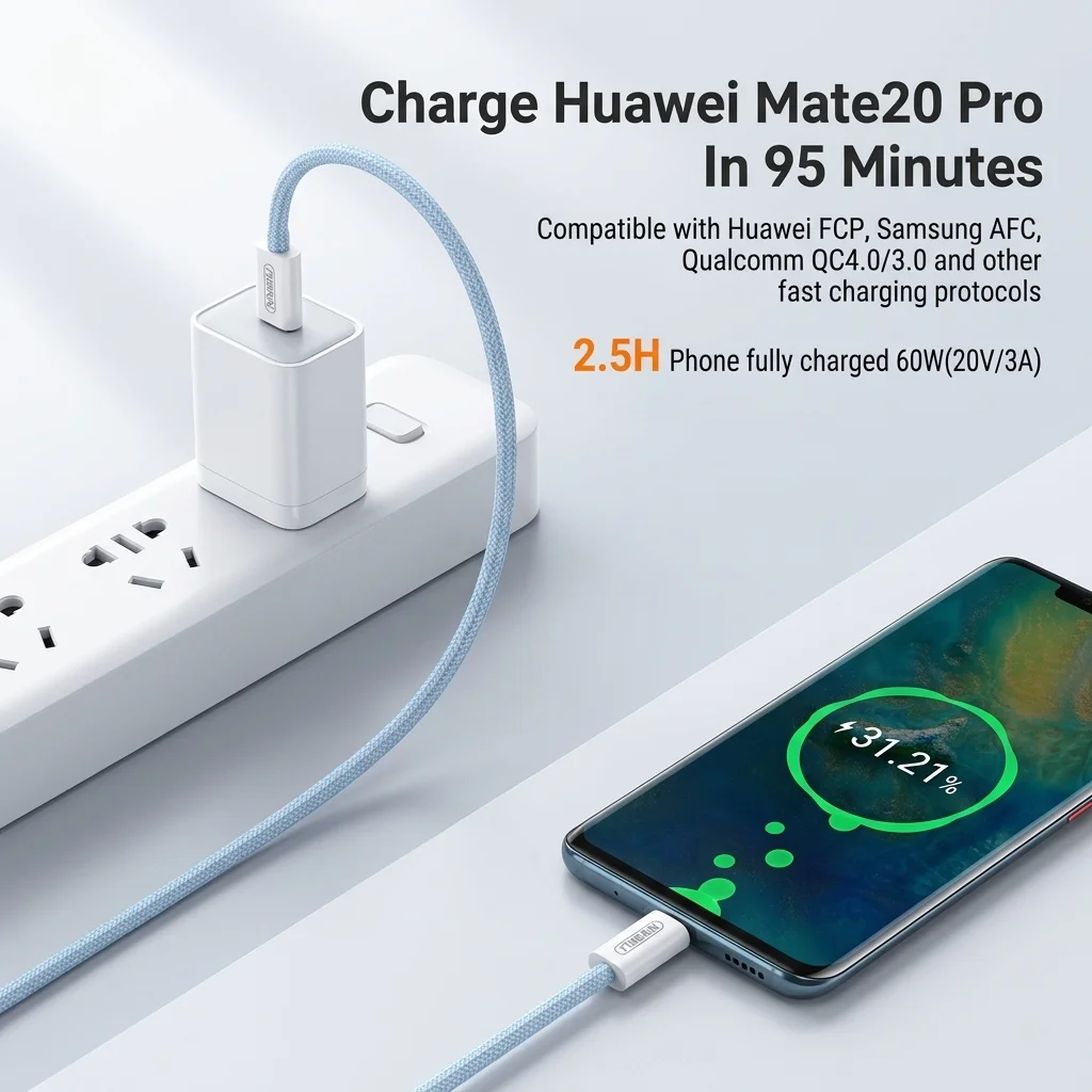High-Speed 60W USB-C to USB-C Charging Cable