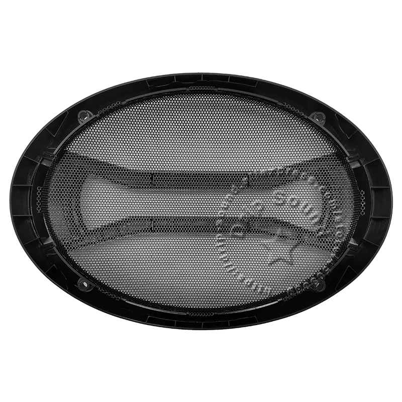 para x 6x Polegada Conversor de Áudio do Carro Capa Líquida Decorativa Círculo Malha Metal Grade Proteção 3 - Image 3