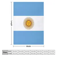 Flag of Argentina Throw Blanket Sofa Quilt Polar Large Blankets 2