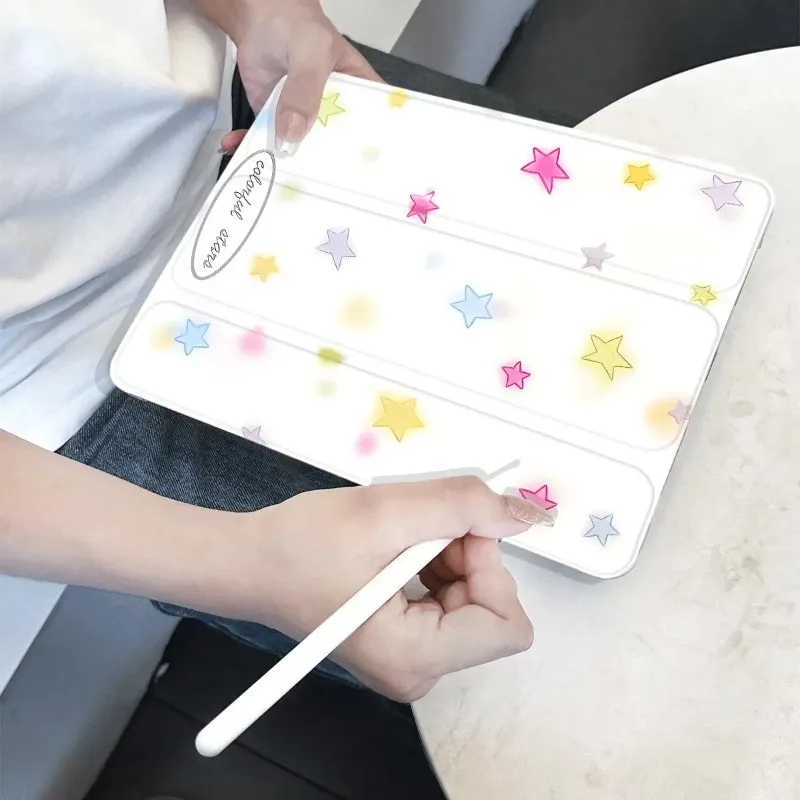 Adorable Puppy Soft TPU Tablet Case with Built-in Pencil Holder
