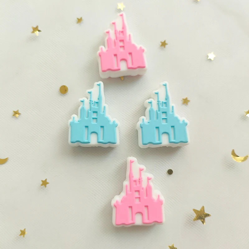 10pcs 실리콘 베이비 비즈 미니 하우스 치아 비즈 DIY 젖꼭지 목걸이 펜던트 장난감 BPA 무료 액세서리