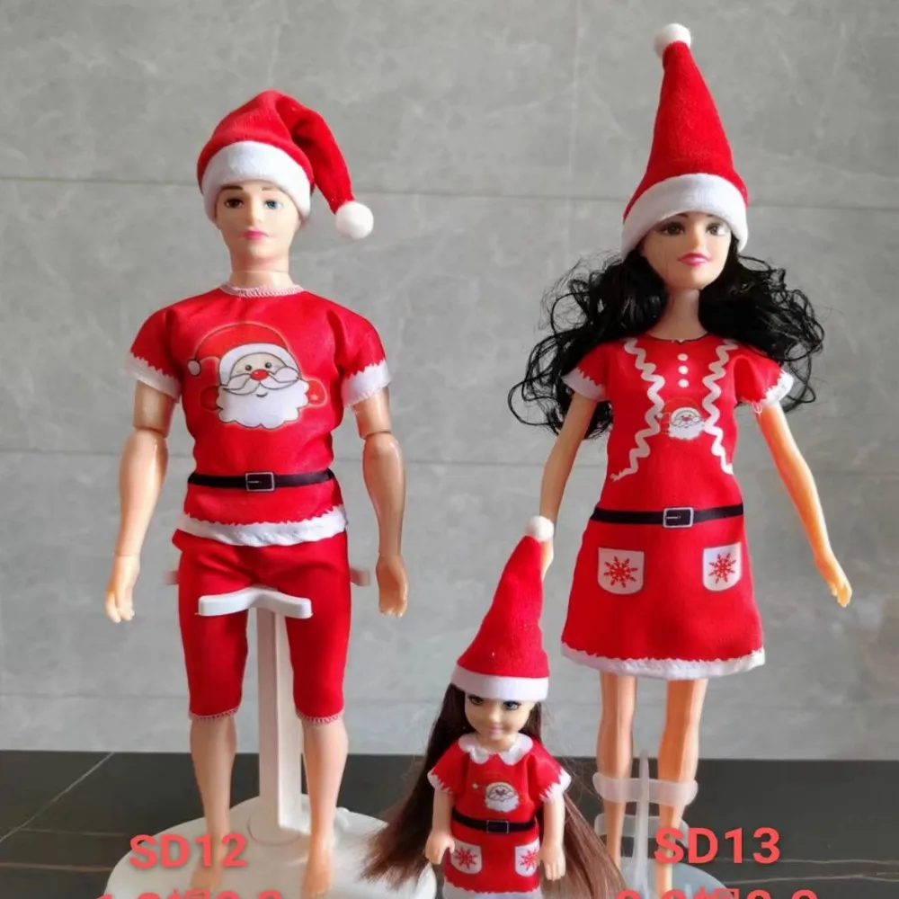 11.8inch 11.8inch Doll Clothes 30cm Christmas Elfs Series Doll Christmas Dress Fashionable Beautiful Christmas Doll Clothes