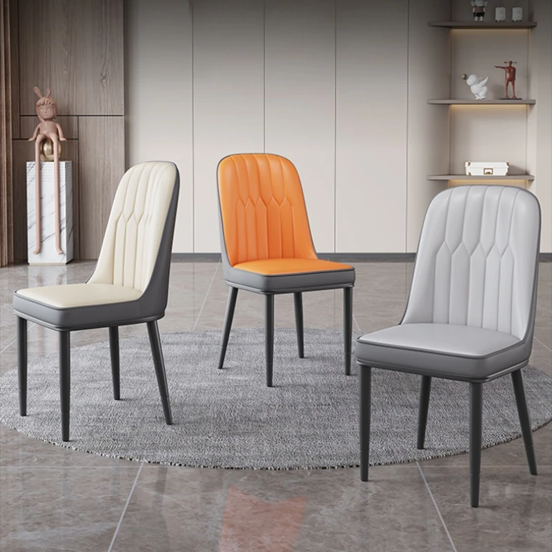 

Minimalist Modern Dining Chairs Living Room Office Relaxing Dining Chairs Backrest Reception Cadeira Household Items WZ50DC