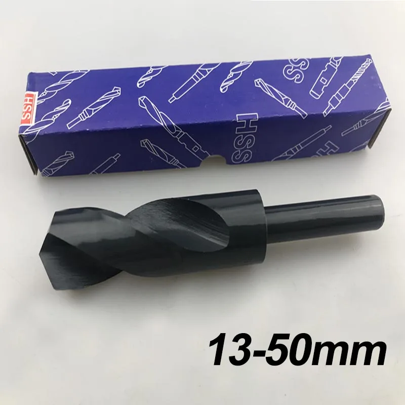 

1Pc 13mm-50mm 1/2 Inch Dia Reduced Shank HSS Twist Drill Bit Hole Tool for Iron, Steel, Plastic, Wood, Copper, Aluminum Metal