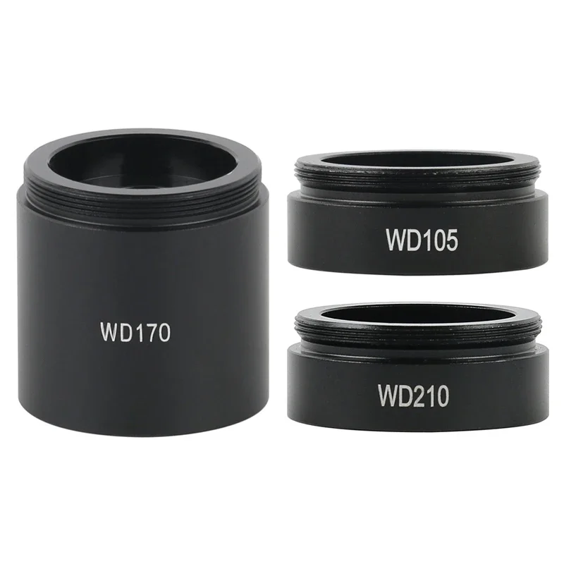 

WD105/1X WD170/0.75X WD210/0.5X Industrial Monocular CMount Lens Video Microscope Barlow Lens Auxiliary Objective M35 Mounting