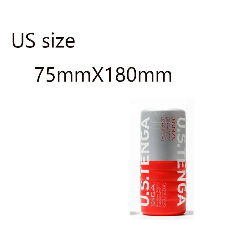 Double Hole Cup TENGA Simulated Vagina Masturbators Cup Suck Realistic Pussy Vigina Anus Sex Toy Shop Product for Men