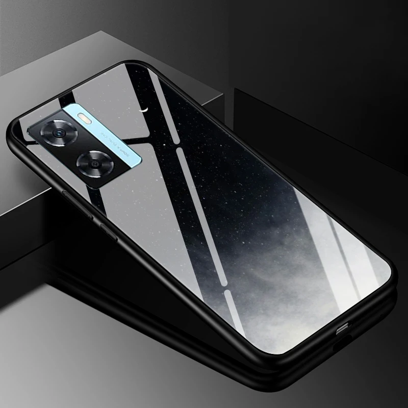 Premium Hard Back Bumper Case with Tempered Glass Cover - Sleek and Durable Protection