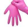 20/50/100PCS Rose Red Nitrile Gloves Disposable Anti-Slip Gardening Gloves with Textured Grip Cleaning Working Protictive Gloves 3
