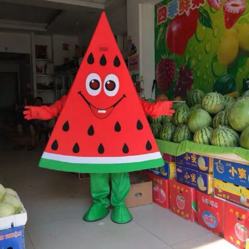 

Watermelon Cartoon Figure Costume Summer Fruits and Vegetables Walking Show Suit Adult Wear Doll Props Anime Performance Outfits