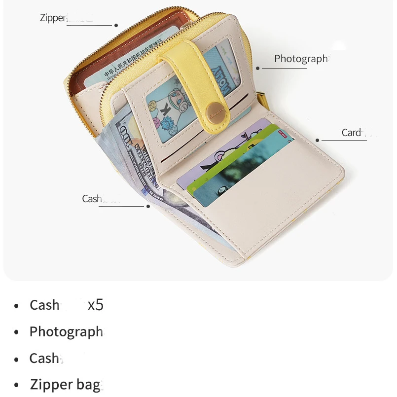 Cartera-japonesa-con-dise-o-de-gato-para-mujer-tarjetero-peque-o-con-cremallera-para-guardar.jpg Cartera japonesa con diseño de gato para mujer, tarjetero pequeño con cremallera para guardar llaves, monedero para estudiantes - Imagen 6